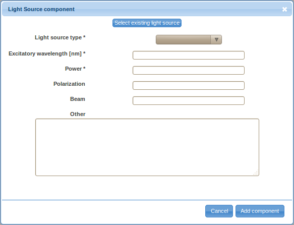 Adding Light sources to an Optical Path for FCS Instrumentation Settings