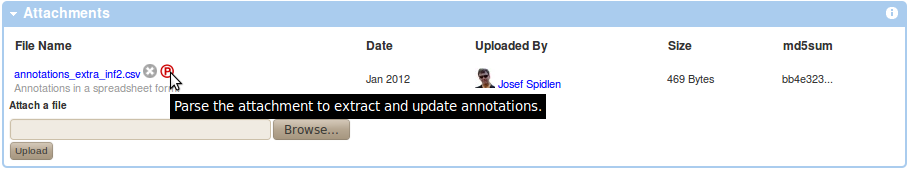 Extract Annotations From a spreadsheet.